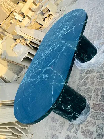 Elegant Green Marble Dining Table