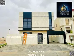 Luxury villa for sale in Al Bahia, elegant design and ideal spaces, at a special price including reg