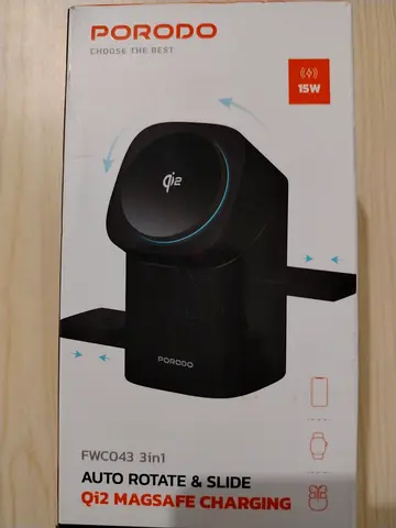 Porodo Qi2 Wireless Charger Station 15W