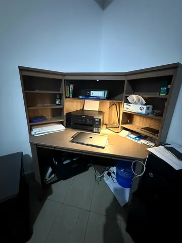 Stylish Wooden Study Table with Storage