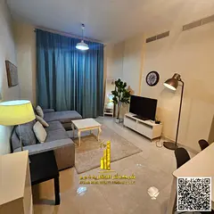 ✨ Fully furnished one-bedroom apartment for monthly rent in Ajman, Corniche area ✔️ Includes b