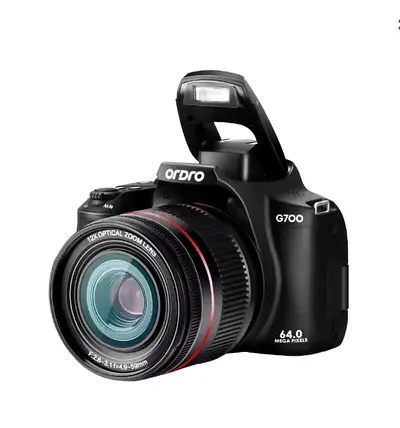 ORDRO G700 4K Digital Camera WiFi Digital Video Camera Camcorder 64MP 3.0 Inch IPS Screen 12X