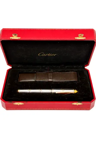 CARTIER Exceptional Santos Dumont Limited Edition 1904 Silver Fountain