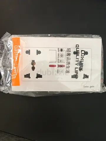 double wall socket with switch