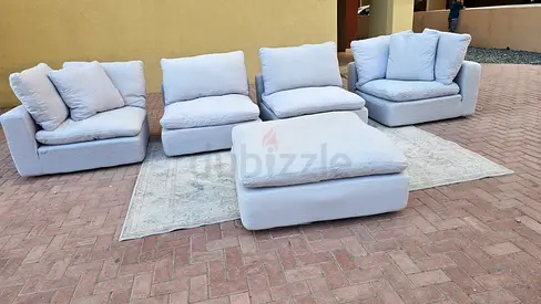 Top quality The Loom Collection Modular Living room Sofa with footstool