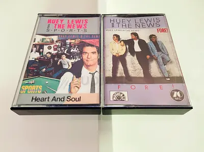 2 Huey Lewis Music Cassettes