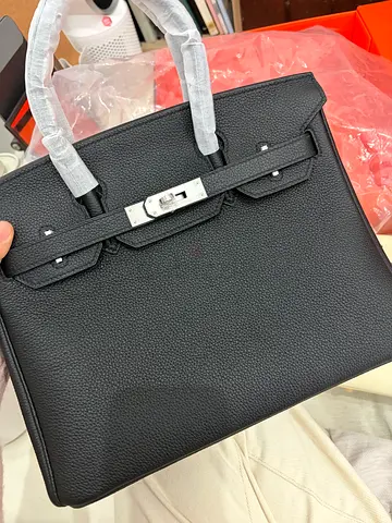 Birkin Black Silver Hardware 30 Style