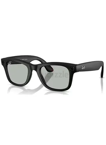 RAY-BAN WAYFARER RW4008 LARGE MATTE BLACK CLEAR GRAPHITE GREEN TRANSITION BLACK