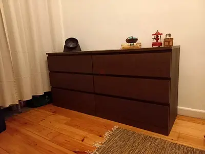 Stylish Brown 6-Drawer Dresser