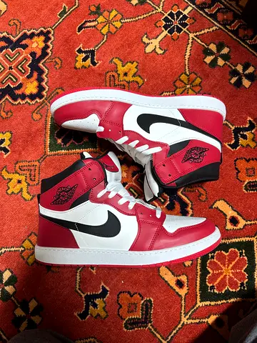 WhiteRed Air Jordan’s Mid Boots