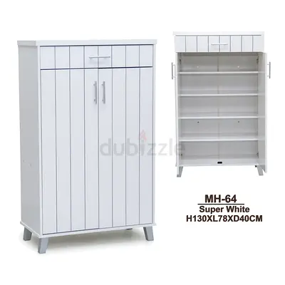 Stylish White Wardrobe with Spacious Storage