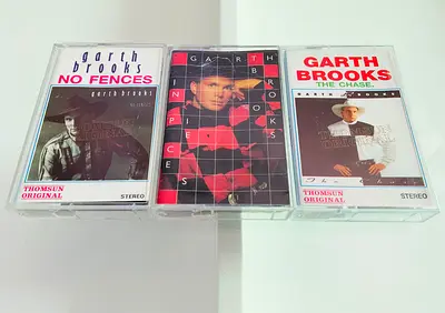 3 Garth Brooks Music Cassettes