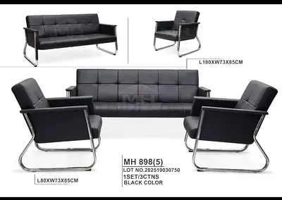 Modern Black Sofa Set