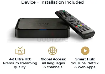 ANDROID TV BOX WITH 1 YEAR SUBCRIPTION