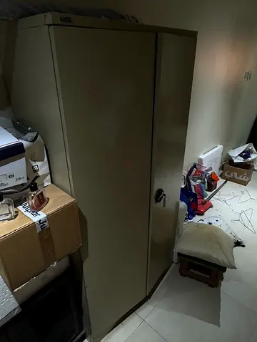 Metal Storage Cupboard / Wardrobe - Good Condition