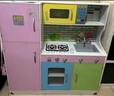 Colorful Wooden Kitchen Playset for Kids