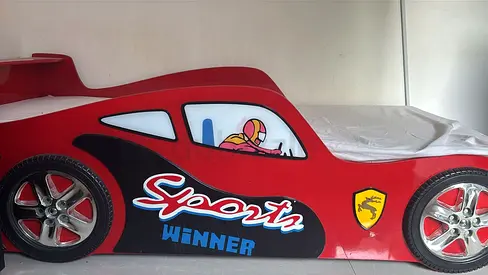 Childs Red Race Car Bed - Fun and Unique!