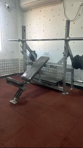 HAMMER Strength Weight Bench and Barbell Set