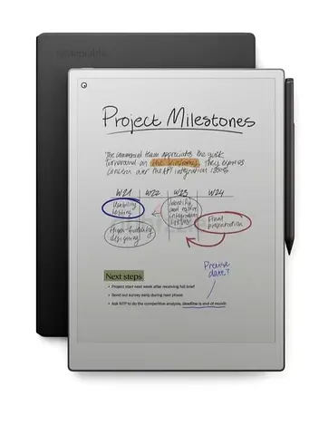 REMARKABLE PAPER PRO TABLET 11.8 - INCH AND MARKER PLUS PEN WITH BOOK FOLIO COVER IN BLACK LEATHER