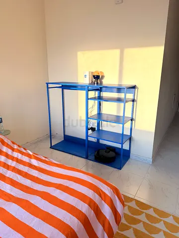 IKEA Modern Blue Open Shelving Unit  clothes rack