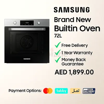 Samsung Built-in Oven 72L – Brand New  1-Year Warranty  Box Packed