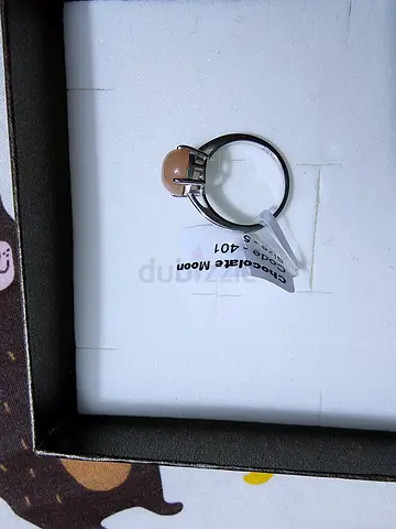 Brown moonstone ring size 5