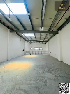 Warehouse with Mezzanine for Rent in Ajman Industrial 2 | 2,700 Sq. Ft. | 20 kW Power | AED 140,000