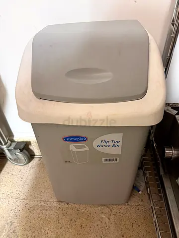 Cosmoplast Flip-Top Waste Bin - Practical and Clean