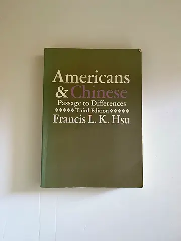 Americans  Chinese: Passage to Differences