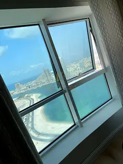 For Sale 3-Bedroom Apartment with Living Room in Al Sundus Tower – Side Sea View