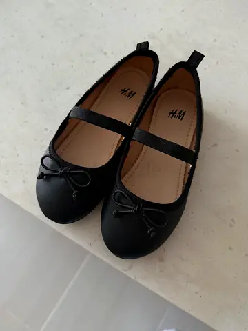Black Ballet Flats for Girls HM
