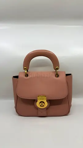 Burberry Old Rose Leather DK88 Top Handle Bag