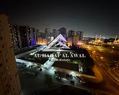 One bedroom and living room for rent in Al Taawun super lux finishing second tenant prime location c