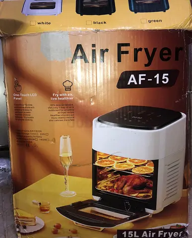 ChefMaster 15L Digital Air Fryer Oven – 8-in-1 Oven with LED Touchscreen, Includes Bake Accessories