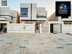 A beautifully designed luxury villa located next to Ajman Academy in Al Muwaihat 2 area, featuring l