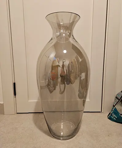 Glass vase - very big - 70 cm tall