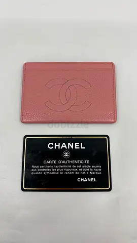 Chanel Pink Caviar Leather Cardholder