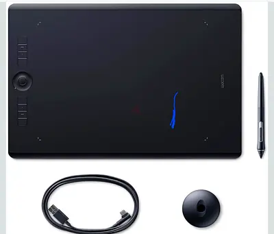 Large Wacom Drawing Tablet with Accessories