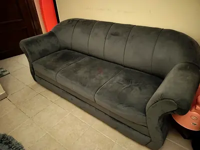 Comfortable and Stylish Grey Sofa, Baby chair, Baby walker for Sale