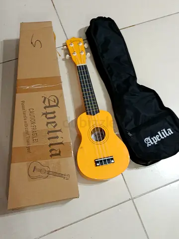 Apelila 21 inch Soprano Ukulele Acoustic Mini Guitar Musical Instrument with Bag