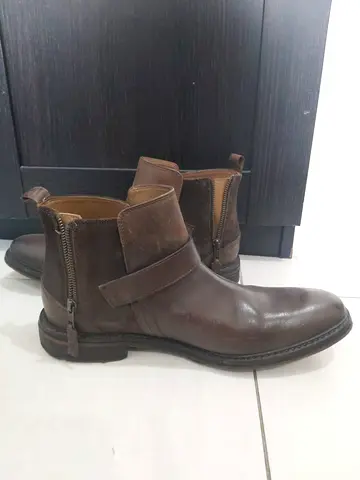 Stylish Brown Leather Ankle Boots