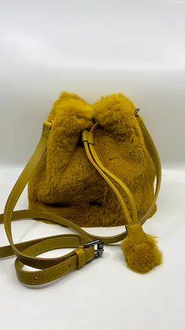 Longchamp Yellow Gold Bucket Bag