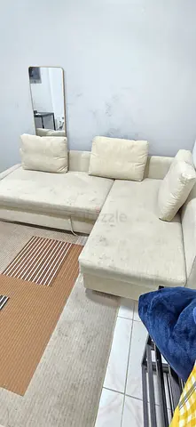 Elegant Storage Sofa Bed with Ottoman