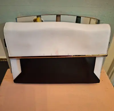 Costume National leather clutch