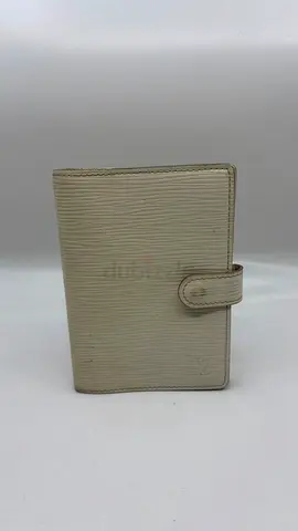 Louis Vuitton White Small Epi Leather Agenda Wallet