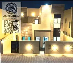 Brand new villa, first occupancy, in a prime location in Al Zahia area, close to all services, suita