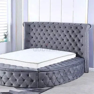 New Elegant King Bed with Unique Round Design - Premium Quality  Finishing
