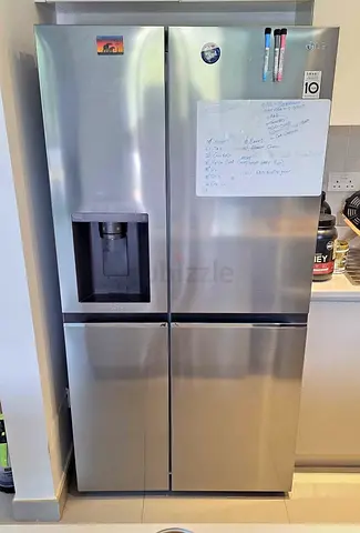 LG Side By Side Refrigerator Door Cooling Multi Airflow Smart Diagnosis GR-L267SLRL Platinum Silver