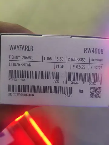 Wayfarer RAYBAN Shinycaramel Polar Brown RW4008