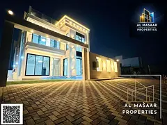 A luxurious villa for sale, combining elegance, comfort, and an ideal location in one of Ajman's